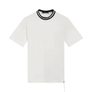 Logo Ribbed T-Shirt in White