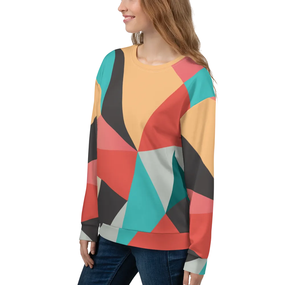 Abstract Geometrical Pattern Unisex Sweatshirt