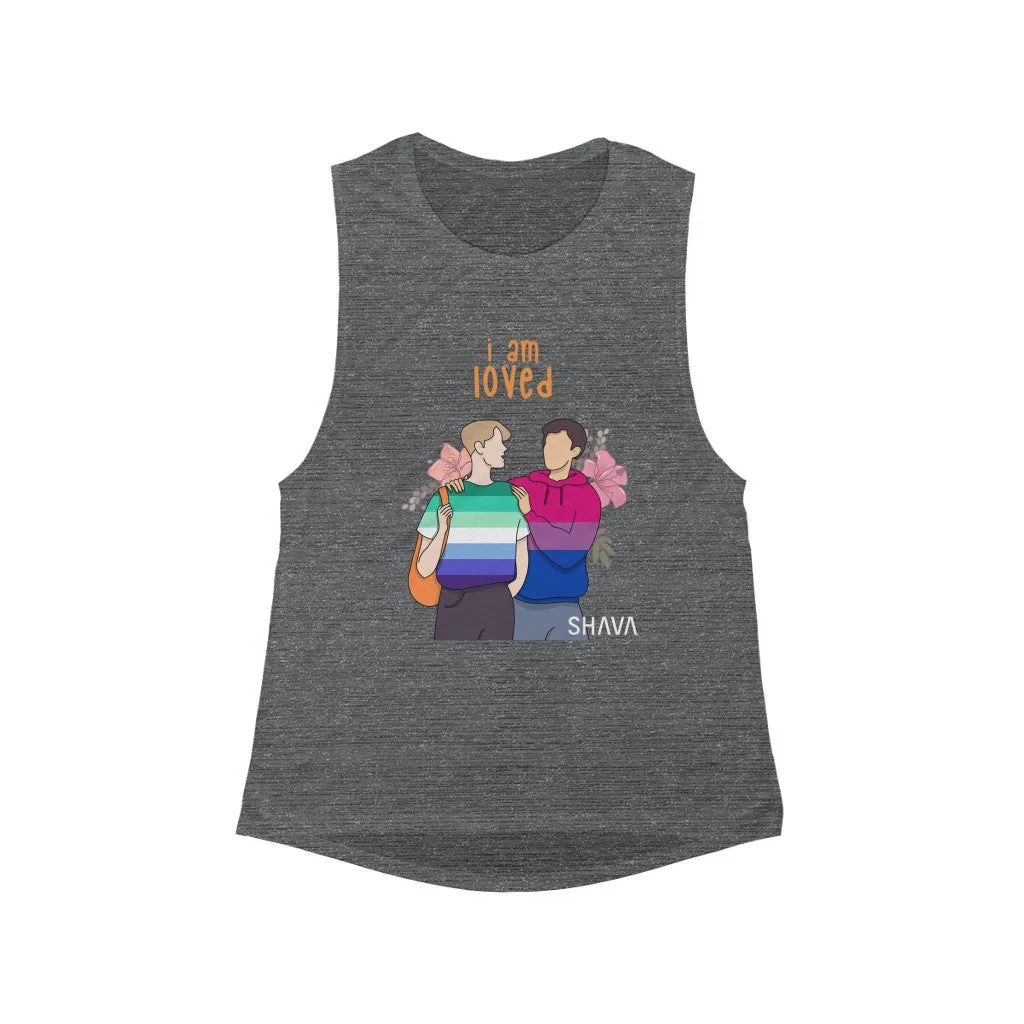 Affirmation Feminist Pro Choice Tank Top Unisex  Size – I Am Loved (Gay and Bisexual)