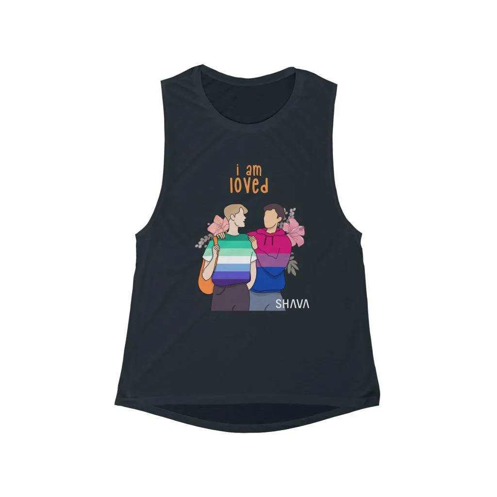 Affirmation Feminist Pro Choice Tank Top Unisex  Size – I Am Loved (Gay and Bisexual)