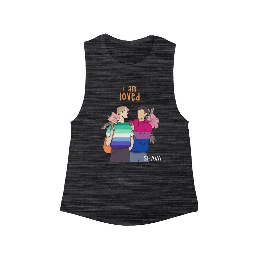 Affirmation Feminist Pro Choice Tank Top Unisex  Size – I Am Loved (Gay and Bisexual)