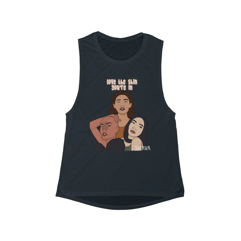 Affirmation Feminist Pro Choice Tank Top Women’s Size – Love The Skin You're In