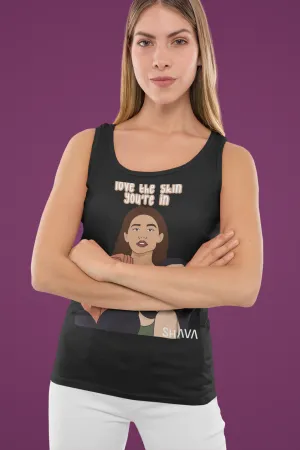 Affirmation Feminist Pro Choice Tank Top Women’s Size – Love The Skin You're In