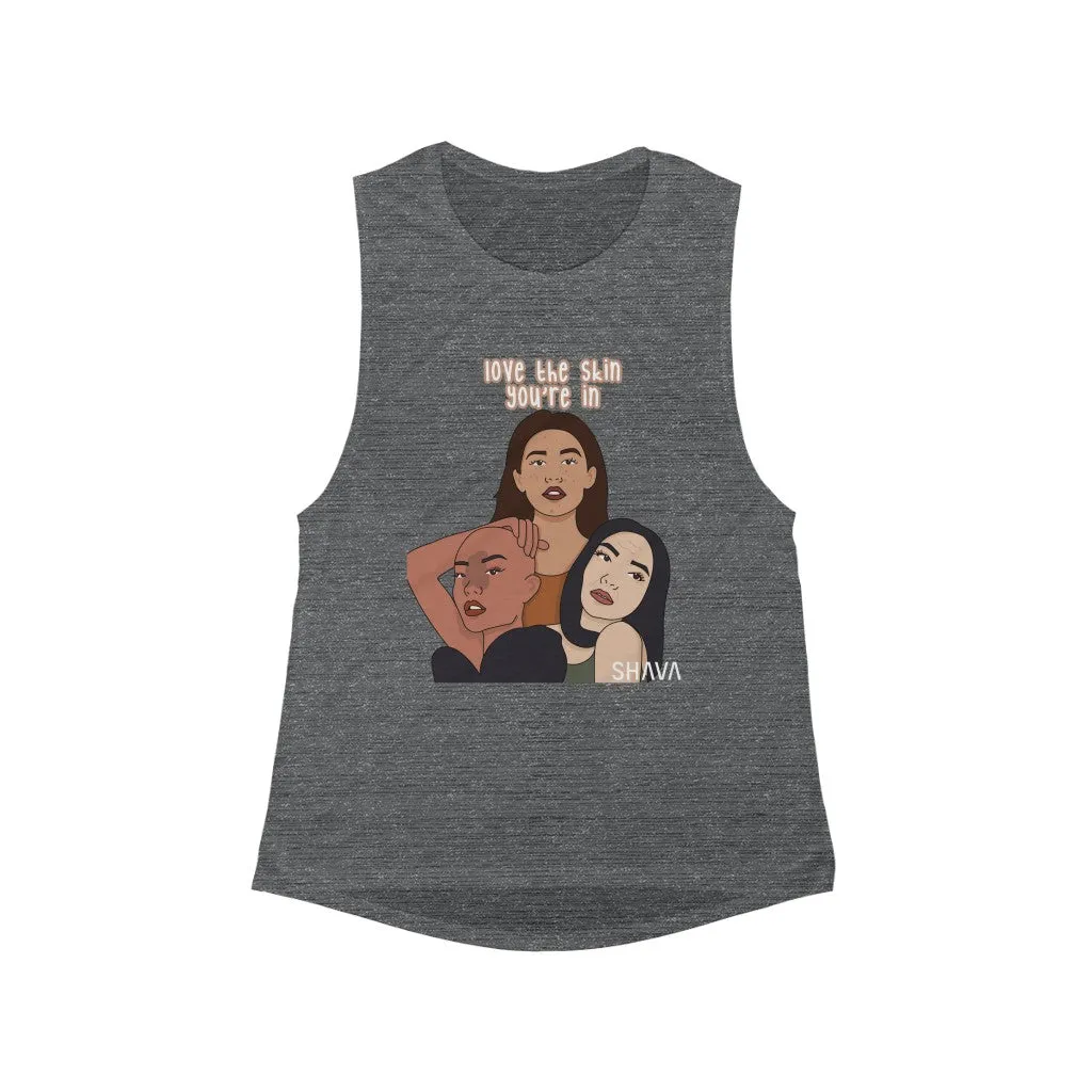 Affirmation Feminist Pro Choice Tank Top Women’s Size – Love The Skin You're In