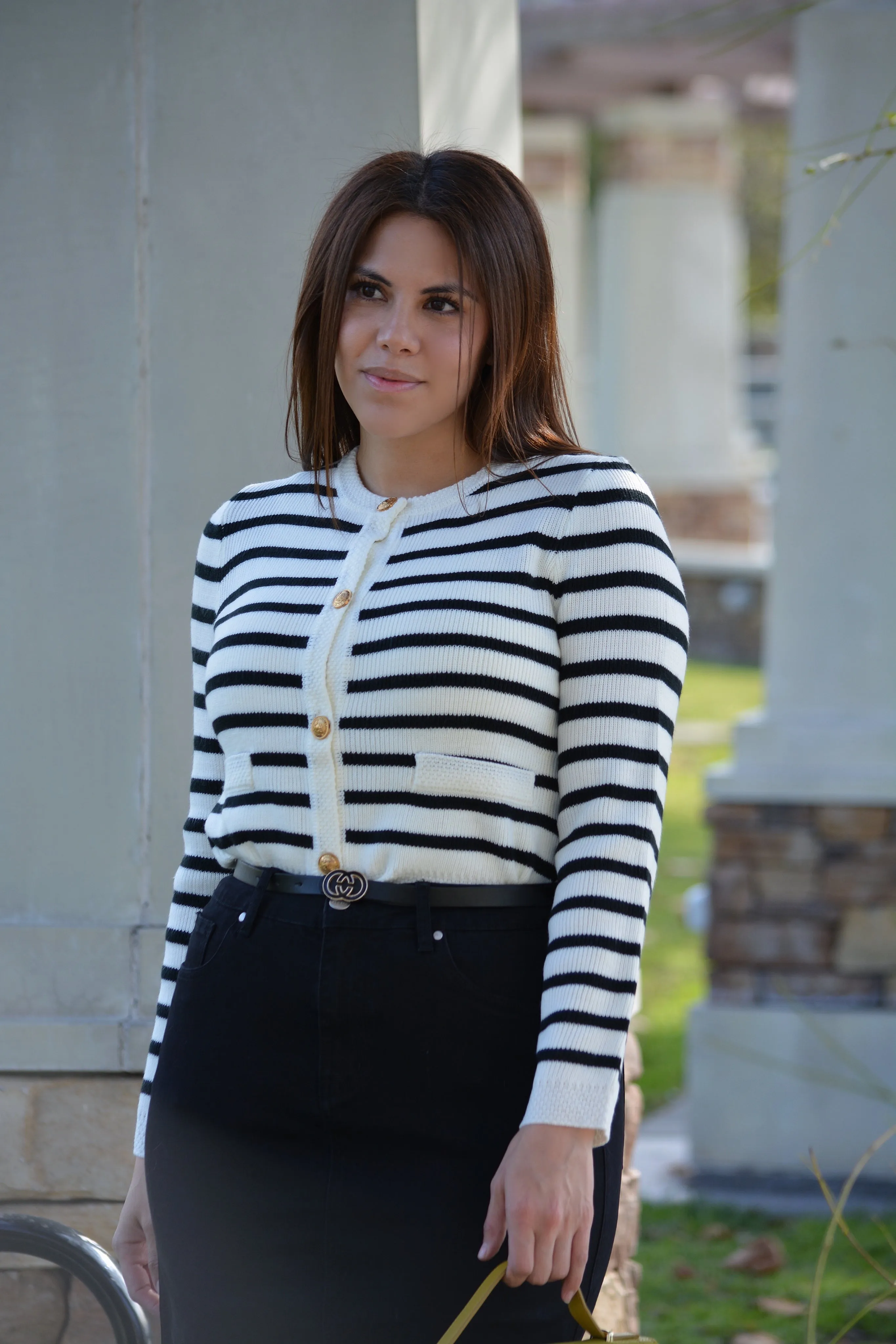 Alena Striped Cardigan