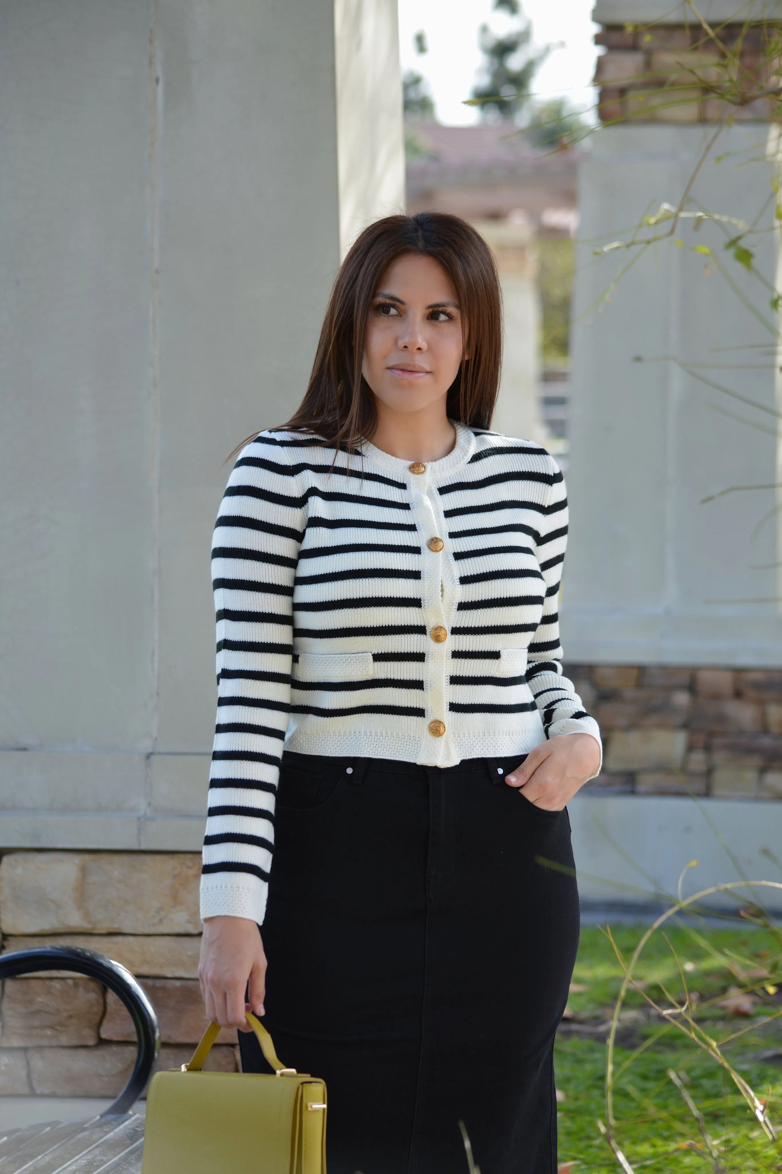 Alena Striped Cardigan