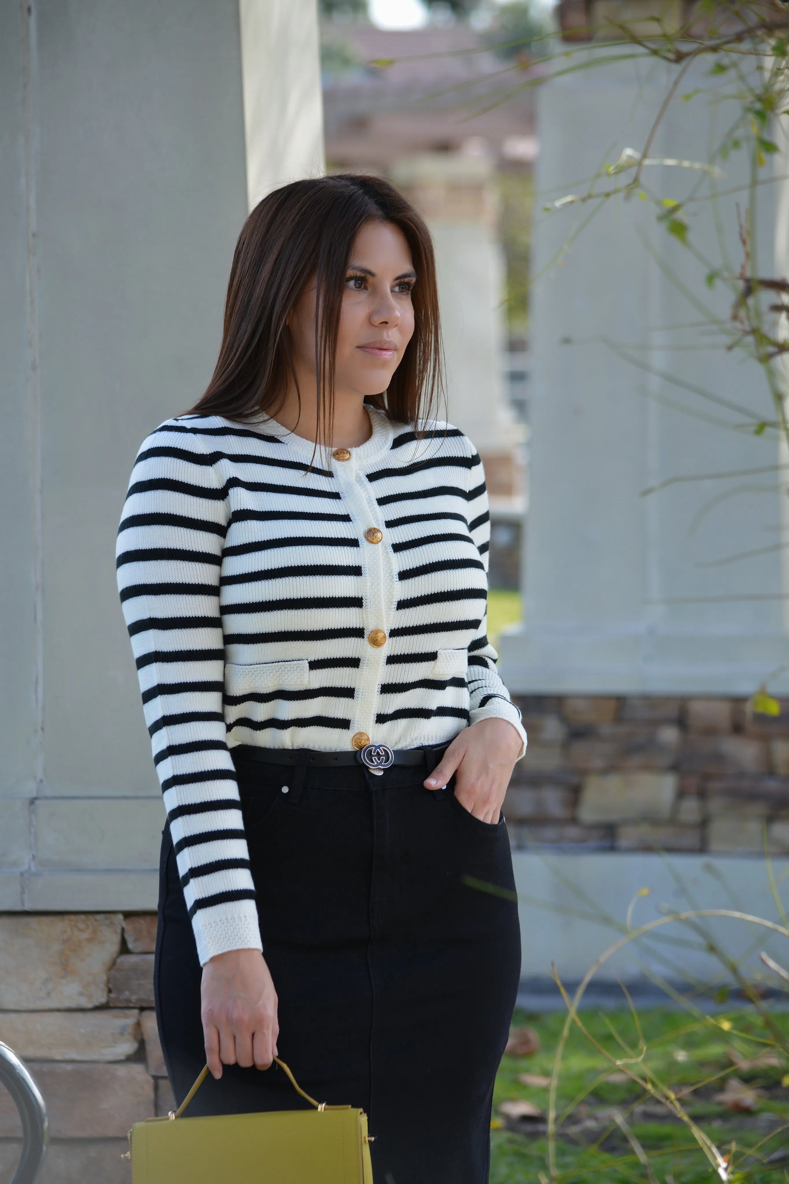 Alena Striped Cardigan