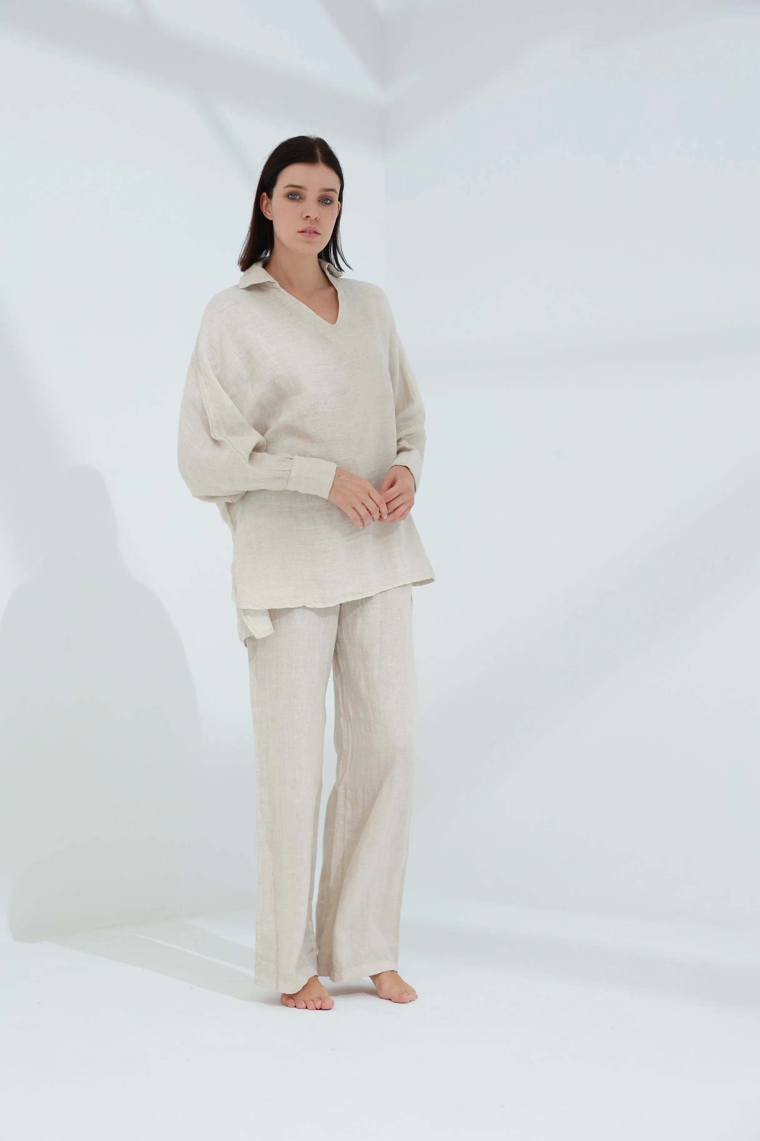 Armonia Pure Linen shirt Sabbia