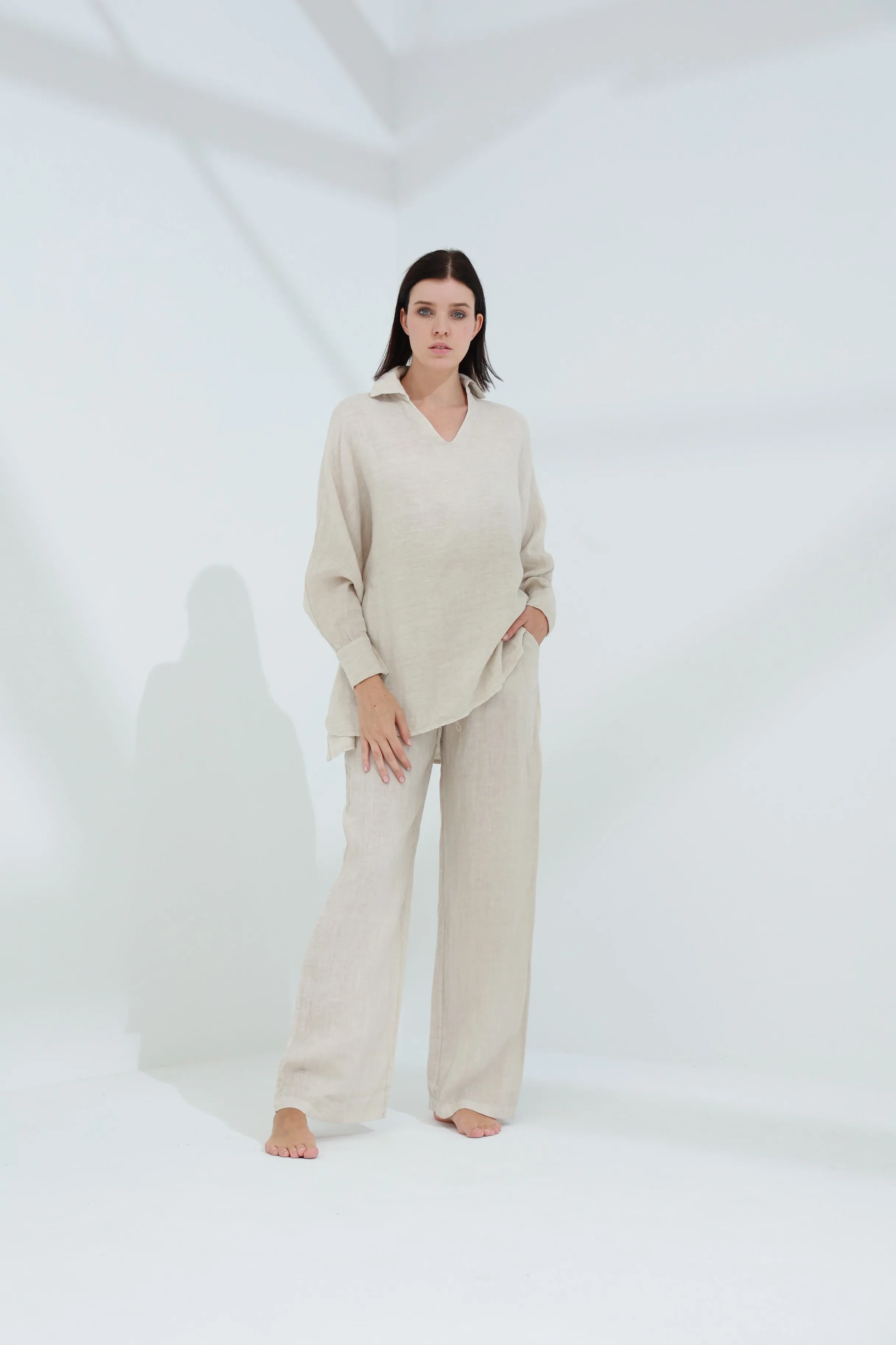 Armonia Pure Linen shirt Sabbia