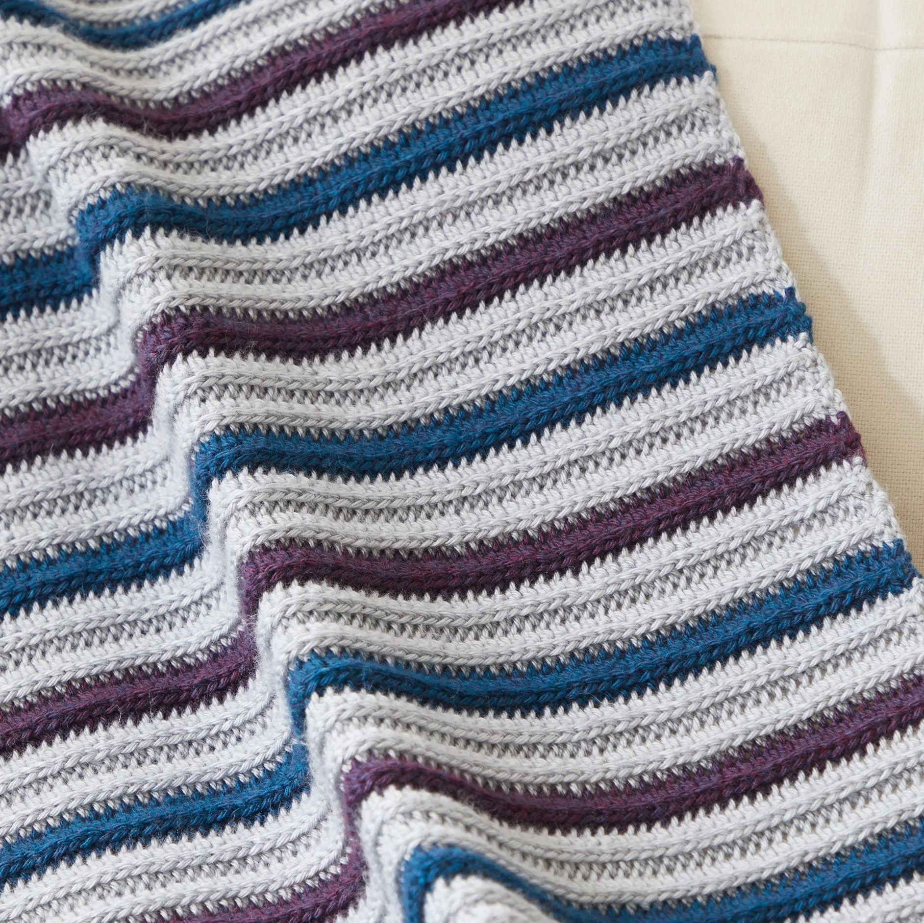 Between the Lines Crochet Afghan