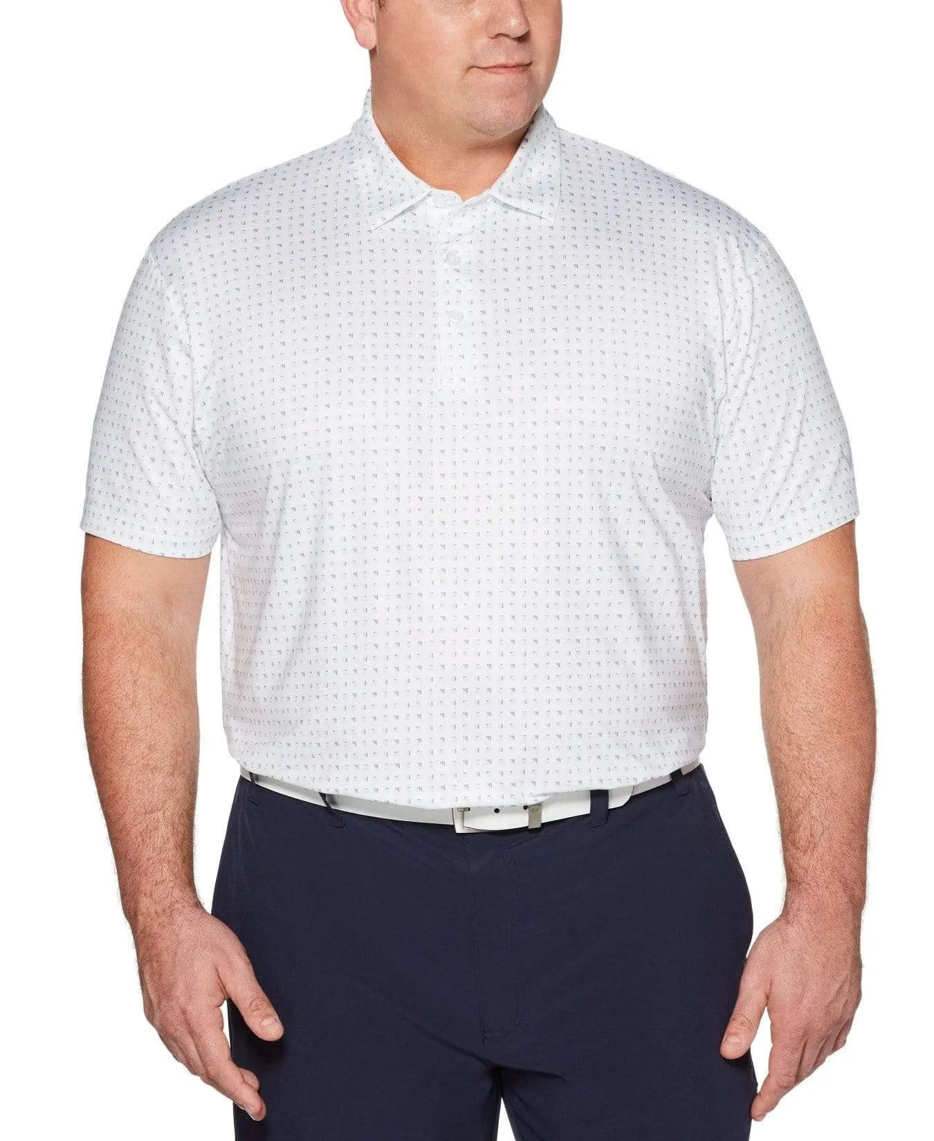 Big & Tall Ombre Box Print Polo