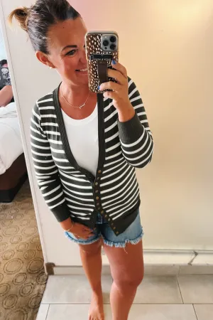 Camila Striped Cardigan