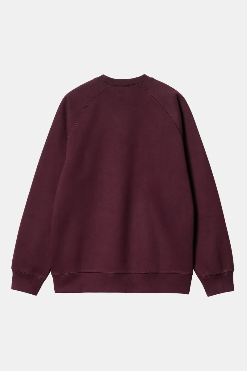 Carhartt WIP Chase Sweatshirt (Amarone/Gold)