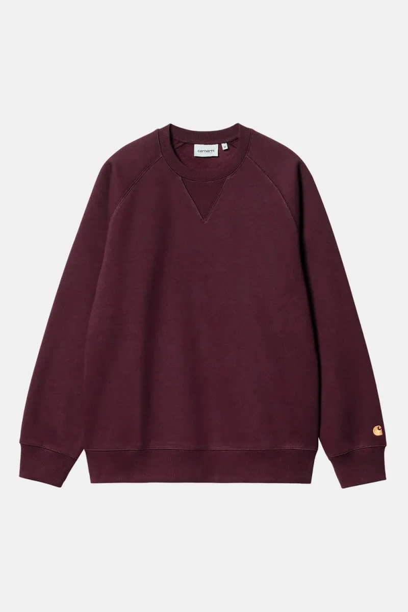 Carhartt WIP Chase Sweatshirt (Amarone/Gold)