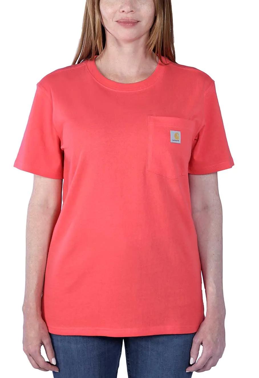 Carhartt&#x20;Work&#x20;T-shirt&#x20;Pocket&#x20;Women&#x20;103067&#x20;-&#x20;Bittersweet