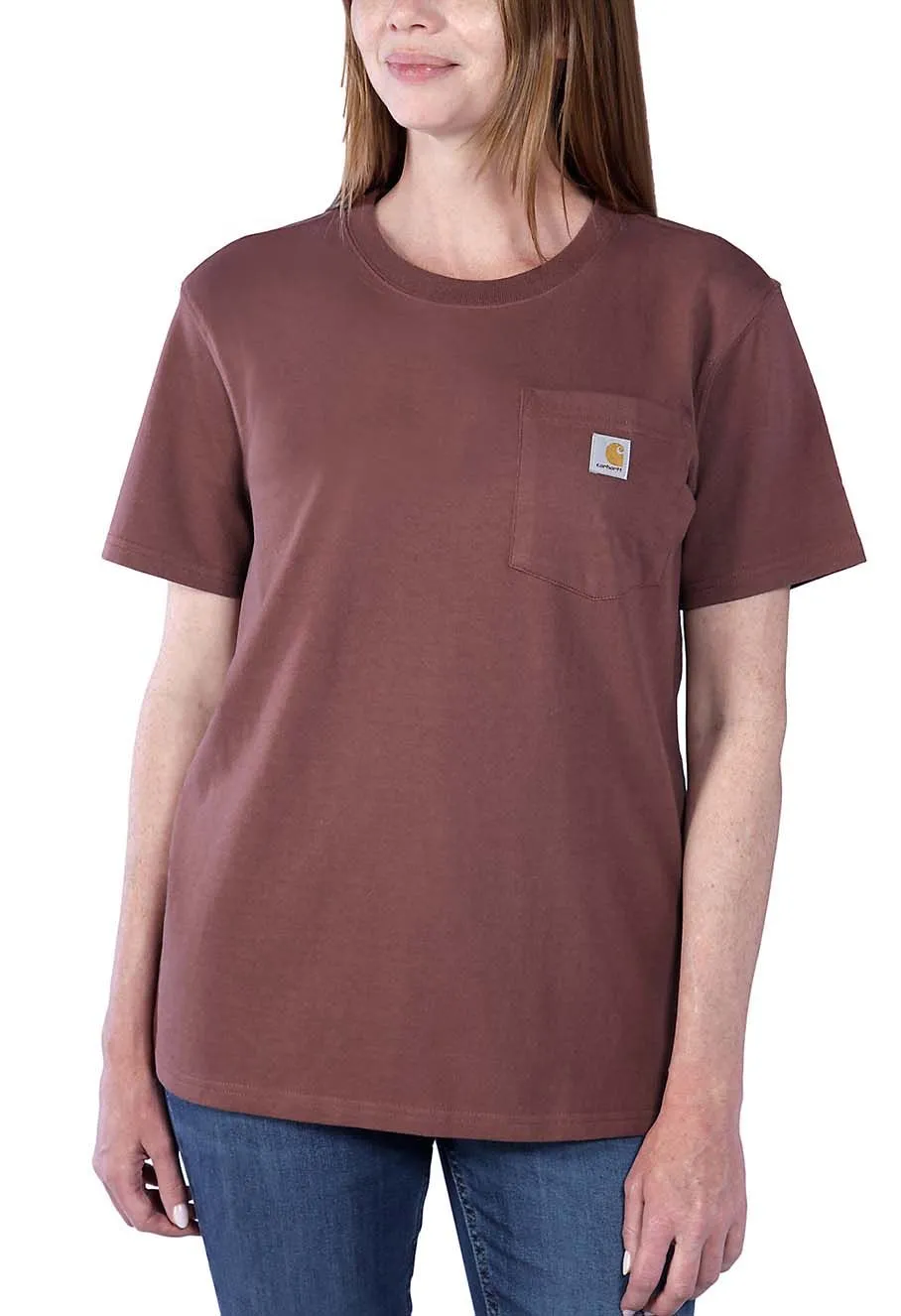 Carhartt&#x20;Work&#x20;T-shirt&#x20;Pocket&#x20;Women&#x20;103067&#x20;-&#x20;Sable