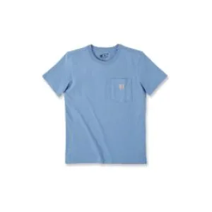 Carhartt&#x20;Work&#x20;T-shirt&#x20;Pocket&#x20;Women&#x20;103067&#x20;-&#x20;Skystone