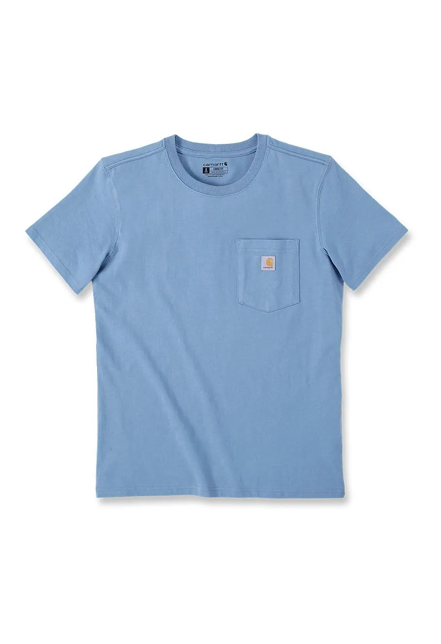 Carhartt&#x20;Work&#x20;T-shirt&#x20;Pocket&#x20;Women&#x20;103067&#x20;-&#x20;Skystone