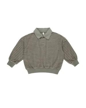 Collared Sweatshirt | Retro Stripe