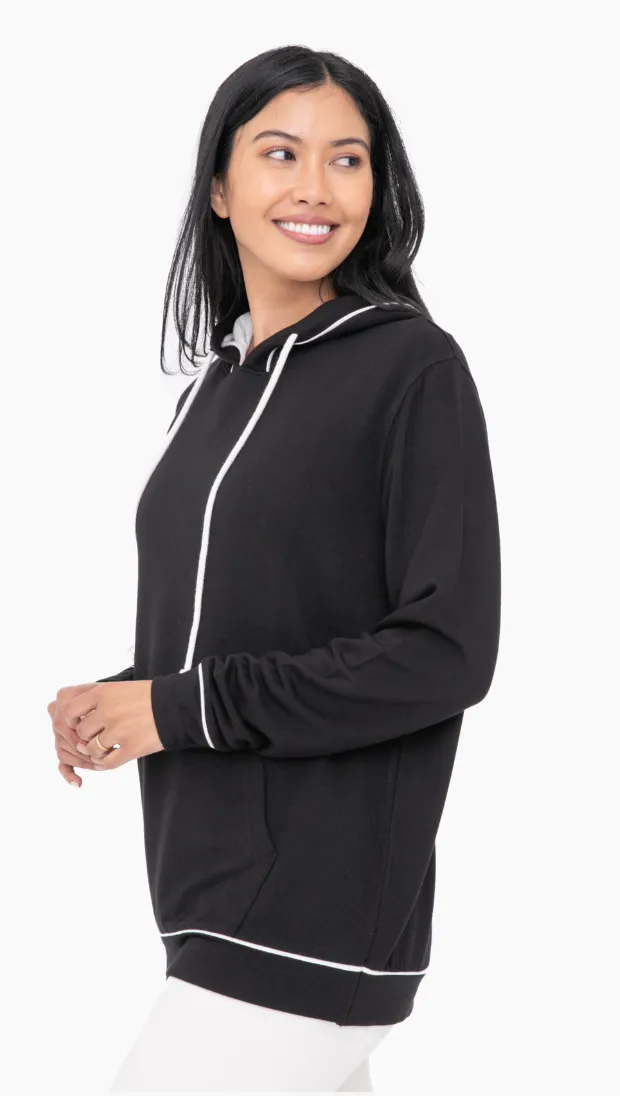 Contrast Hoodie Pullover