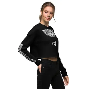 Crop Sweatshirt  - Logo pattern