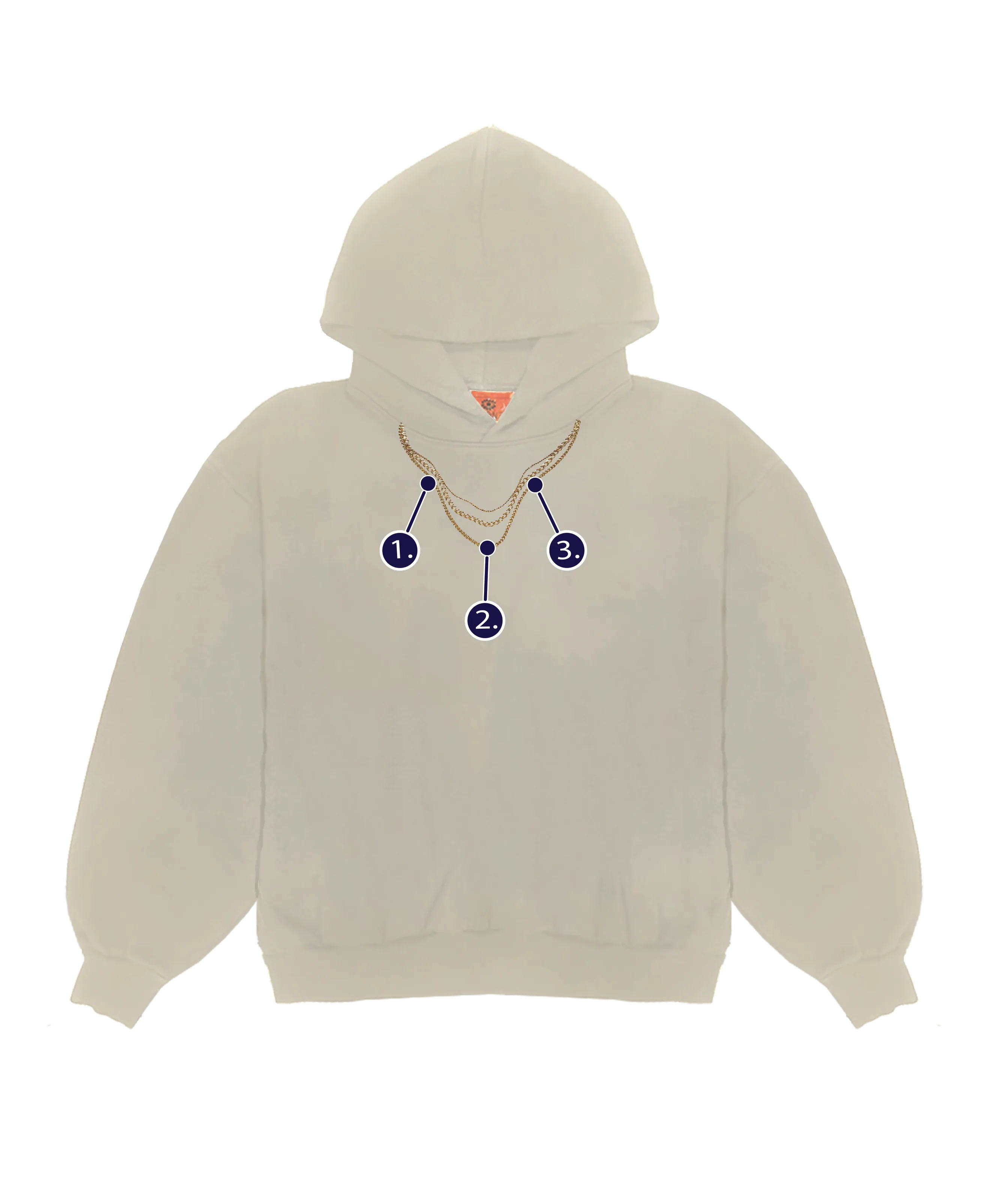 Custom Charm Necklace Hoodie