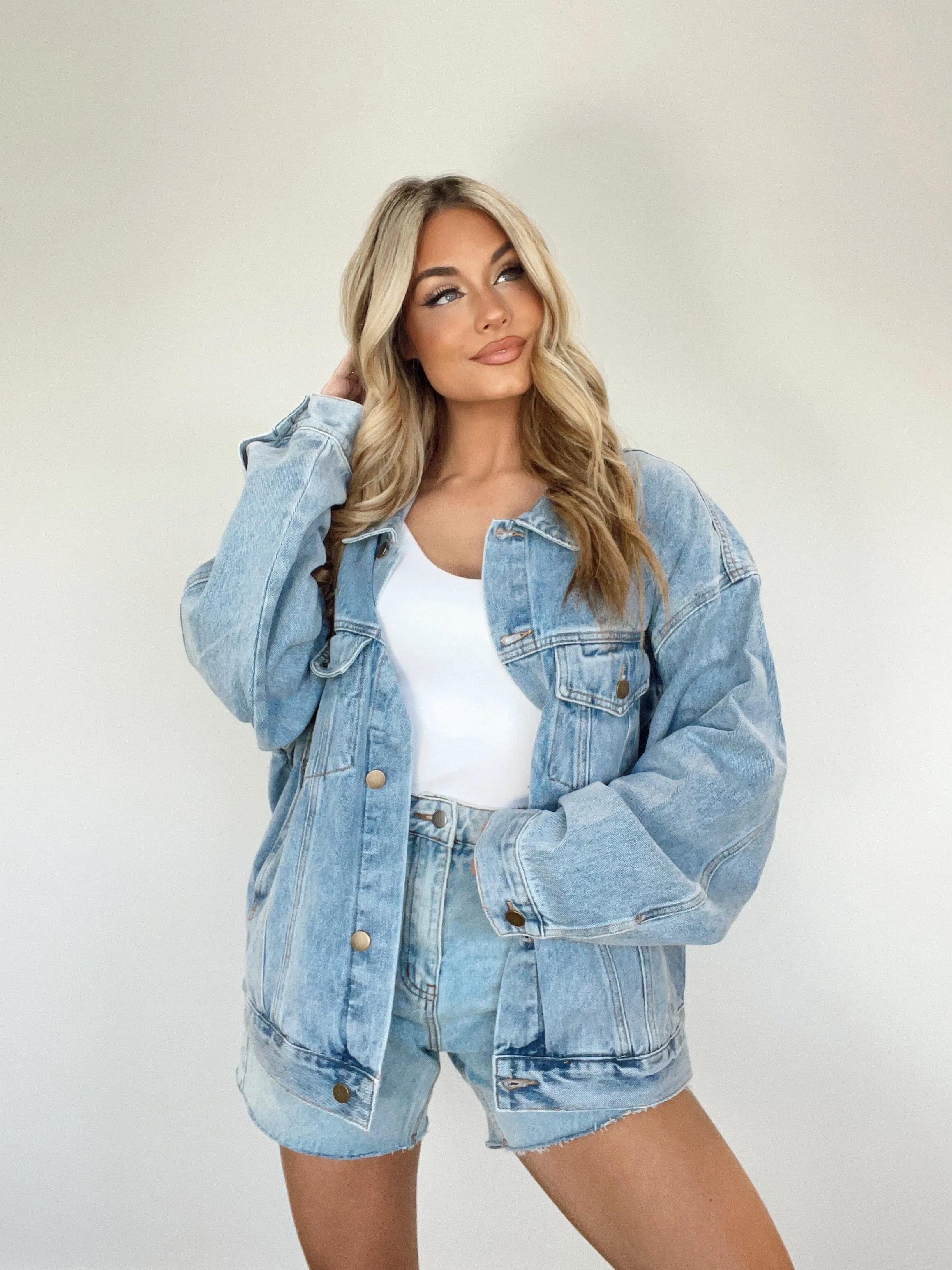 Denim Oversized Claudia Jacket