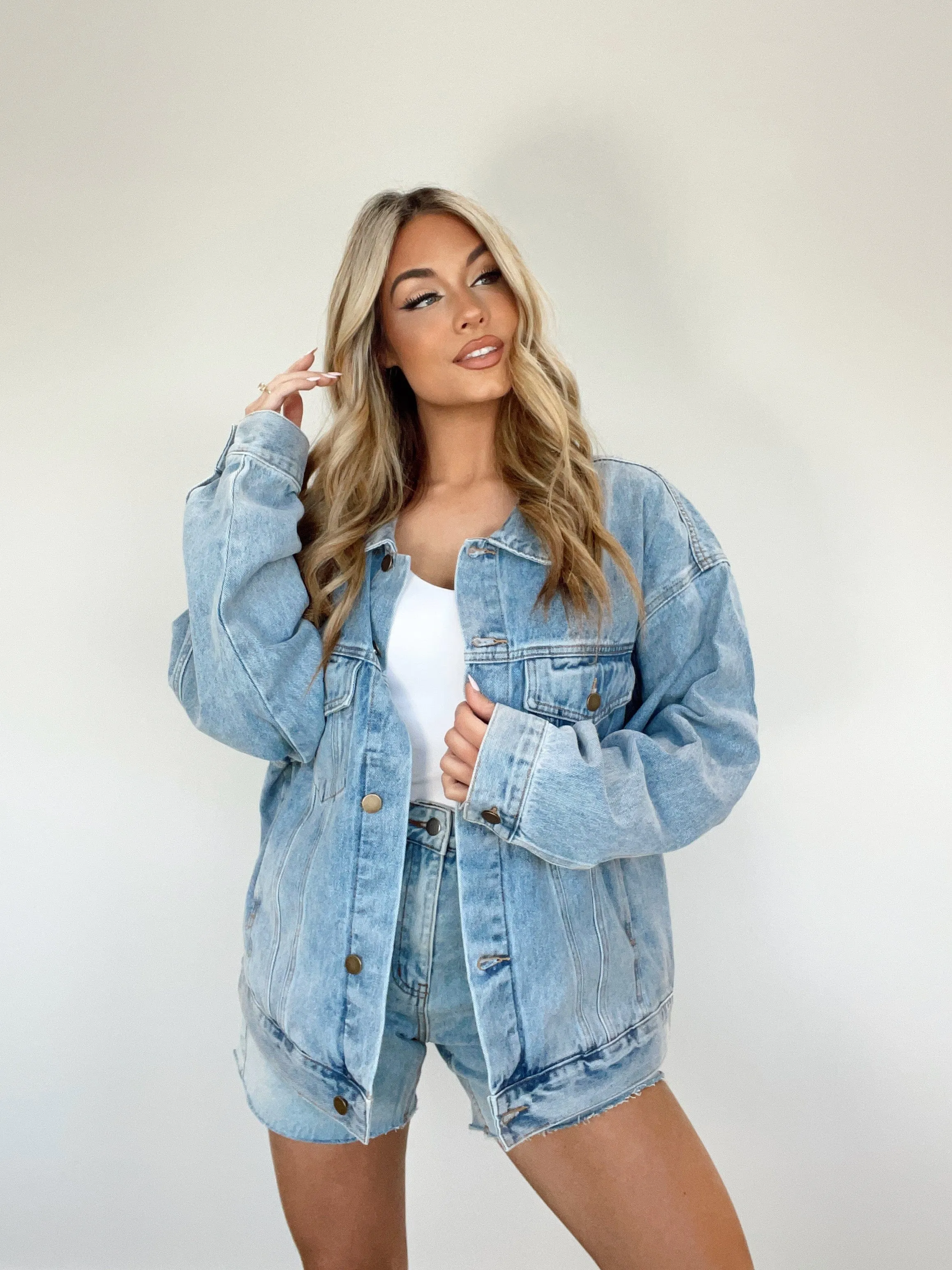 Denim Oversized Claudia Jacket