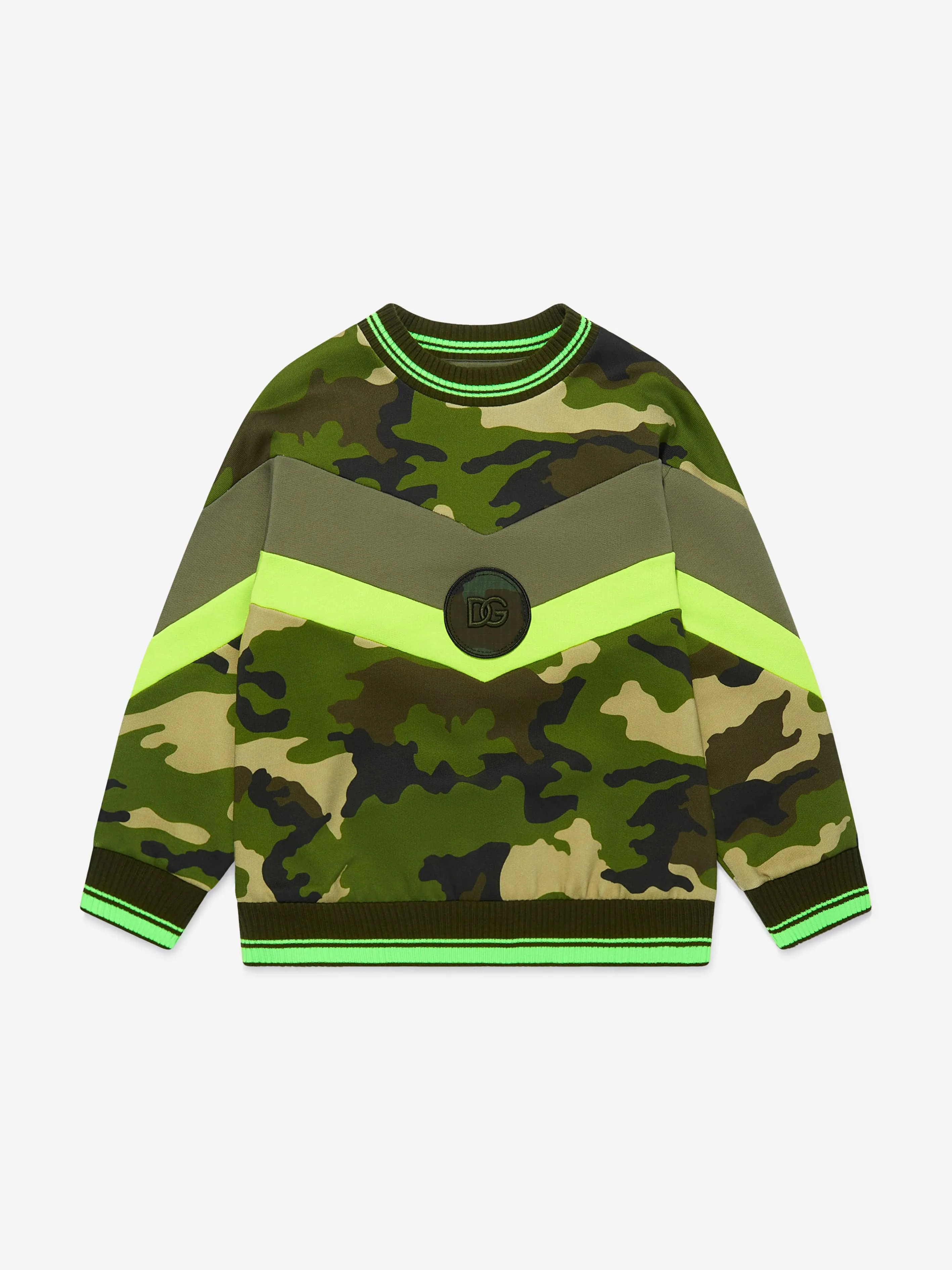 Dolce & Gabbana Boys Cotton Camouflage Logo Sweatshirt