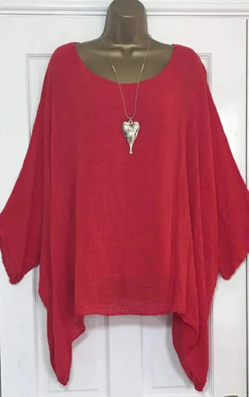 Elegant Autumn Batwing Sleeve Blouse for Women