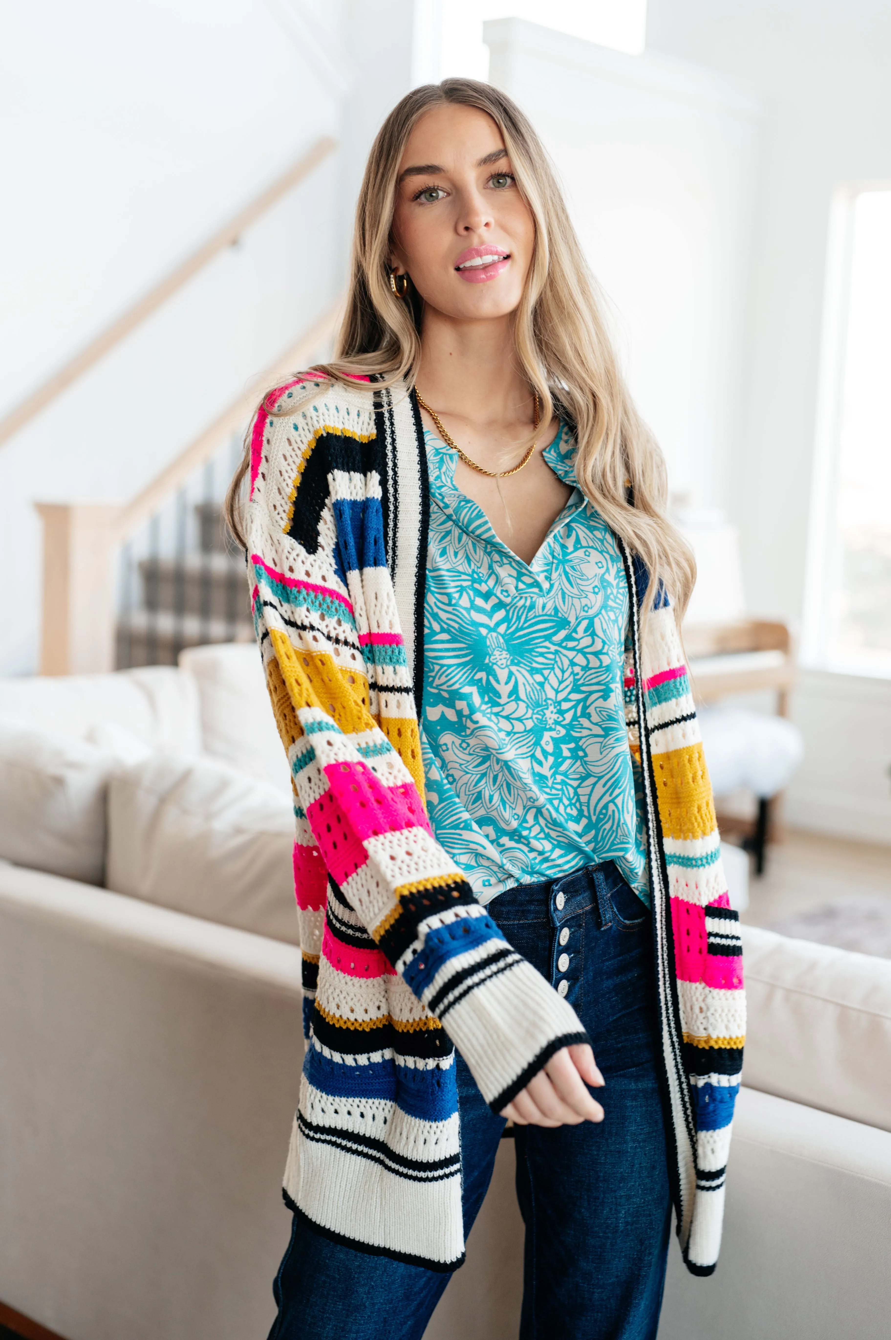 Fiona Striped Cardigan