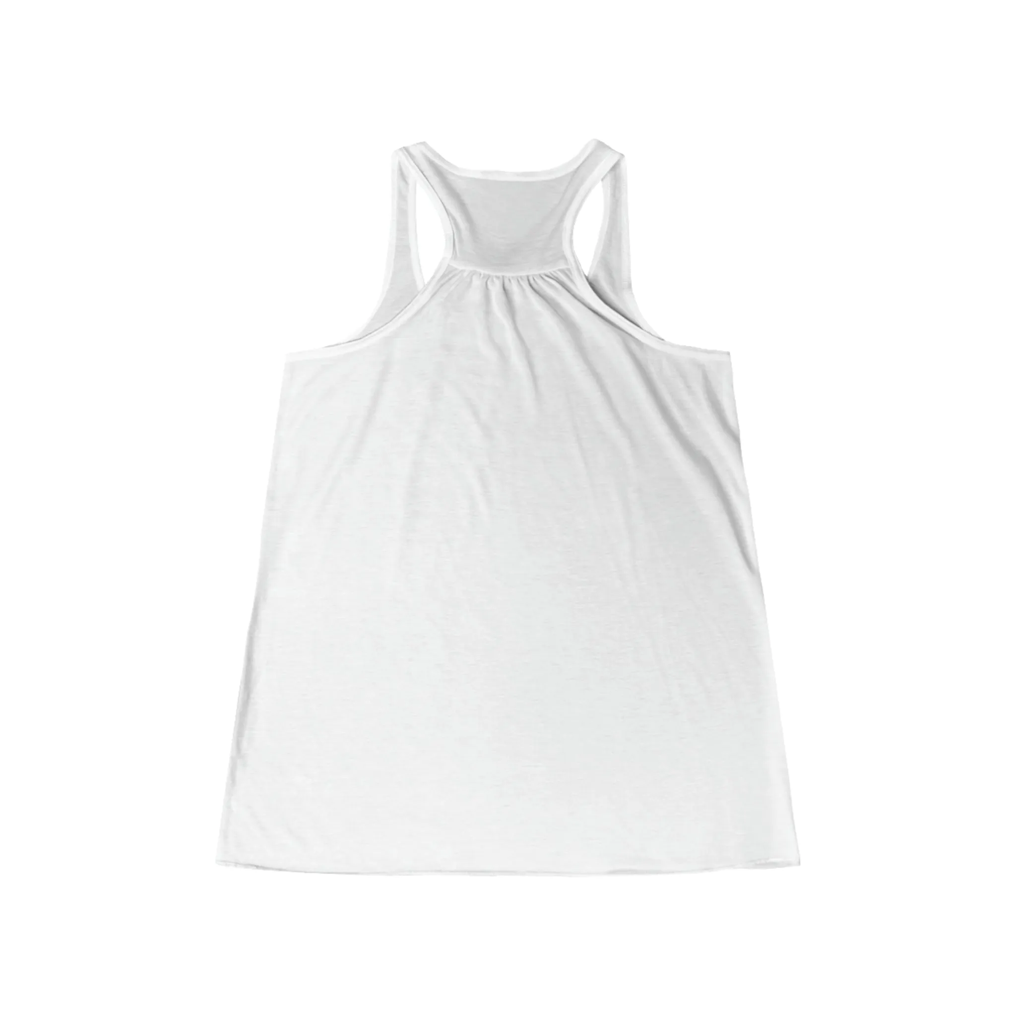 GRUMONH Women's Flowy Racerback Tank White