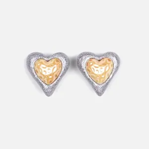 Heart Studs, Glitter