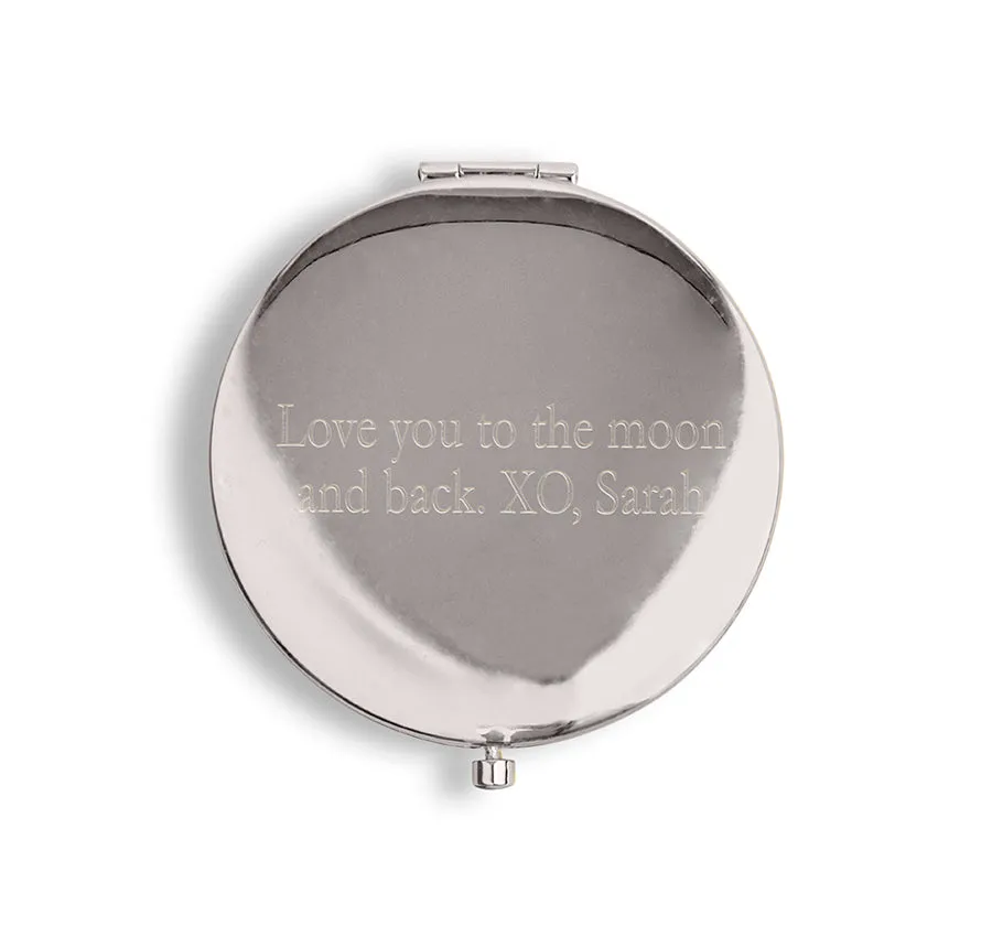 Hello Gorgeous Faux Leather Compact Mirror