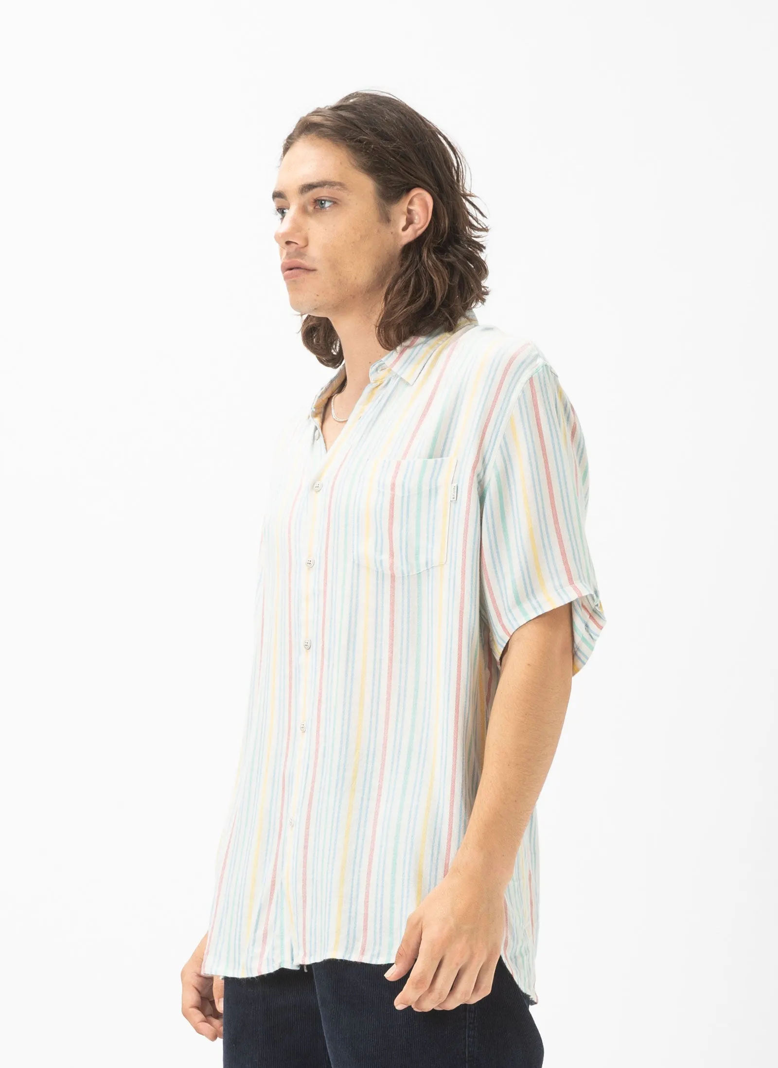 Holiday Shirt Natural Stripe