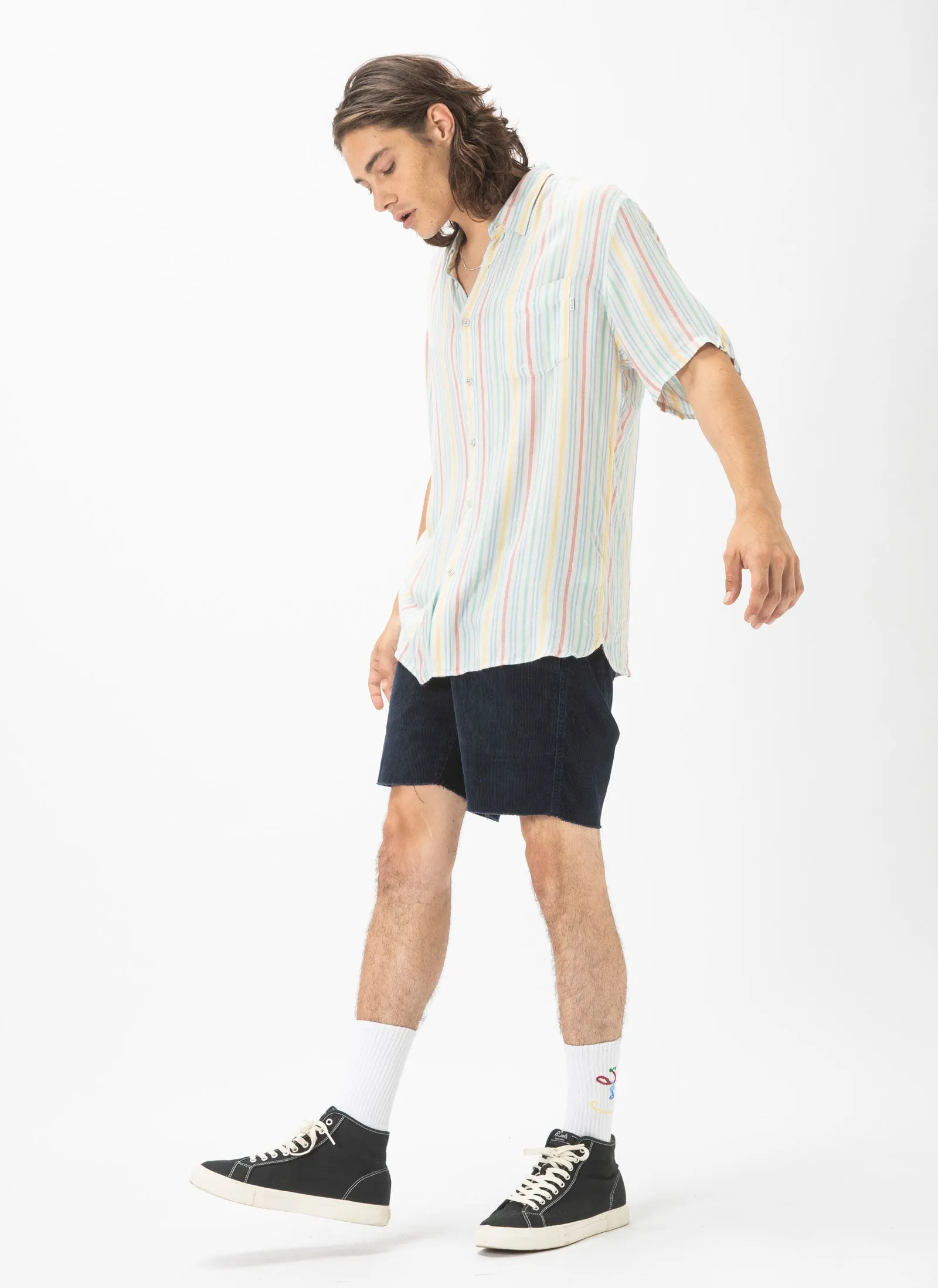 Holiday Shirt Natural Stripe