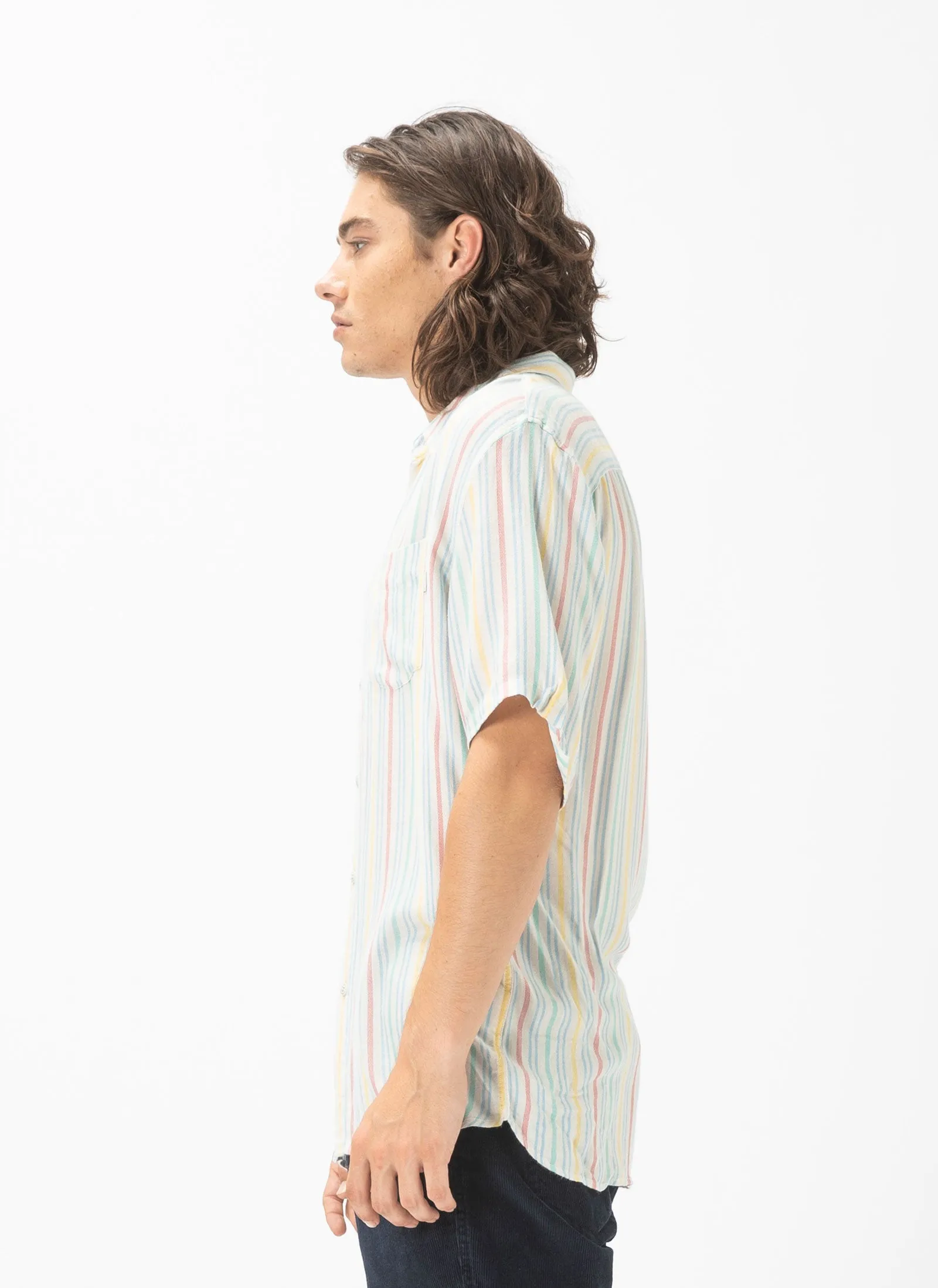 Holiday Shirt Natural Stripe