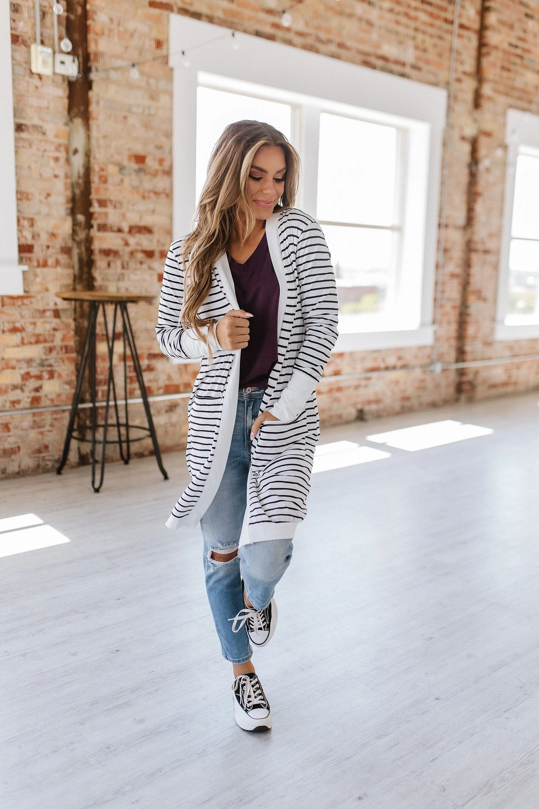 Jerri Striped Knit Cardigan | S-XL | PRE ORDER