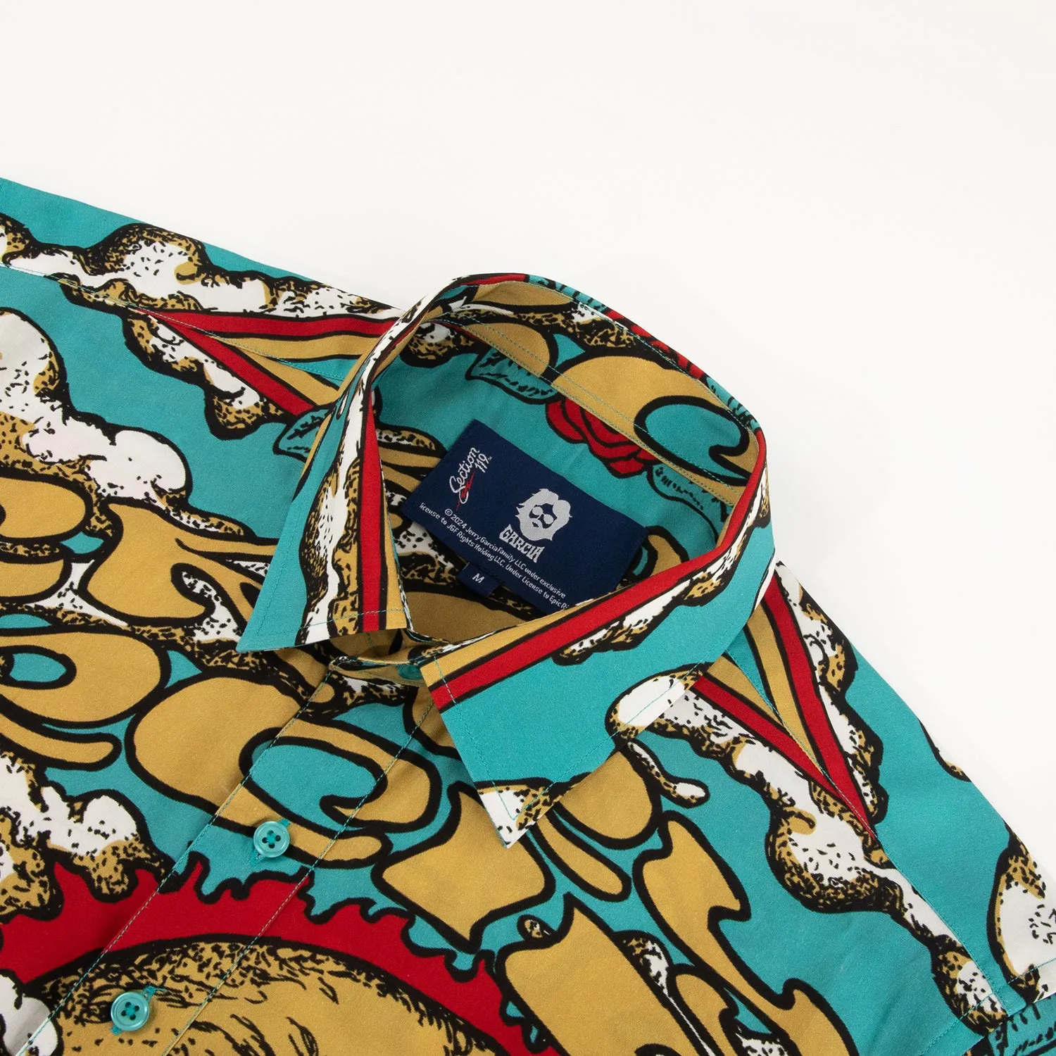 Jerry Garcia | Sustainable Relaxed Button Down | Ship of Fools Blue