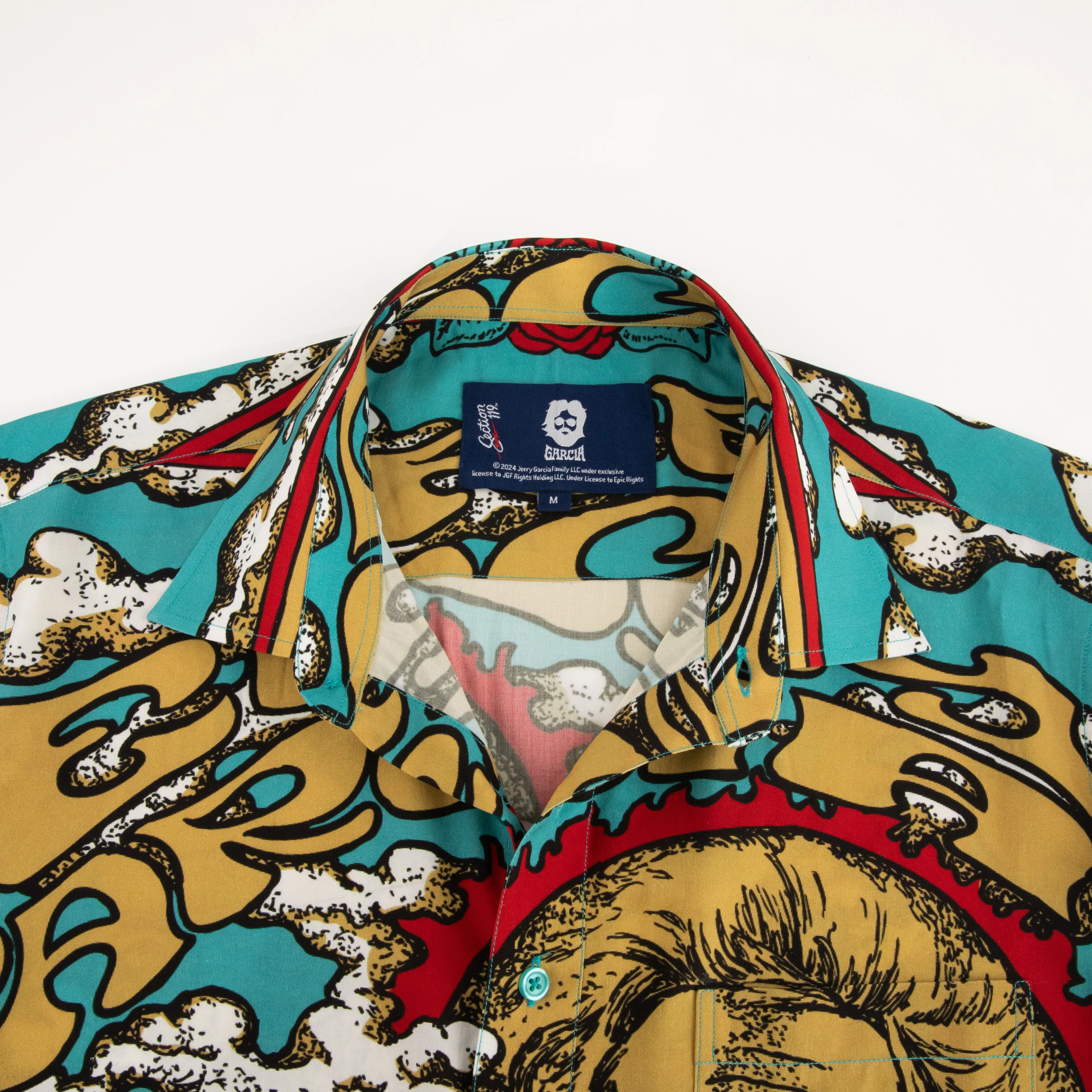 Jerry Garcia | Sustainable Relaxed Button Down | Ship of Fools Blue