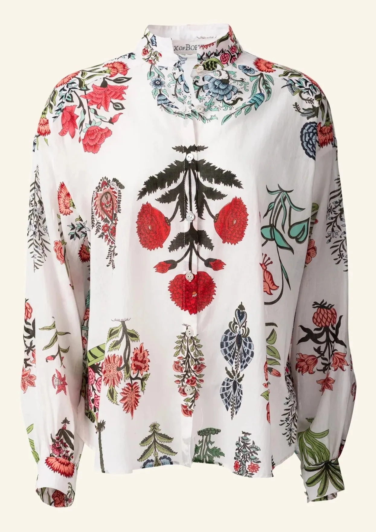 Kiki Flower Show Shirt, Multi Rainforest