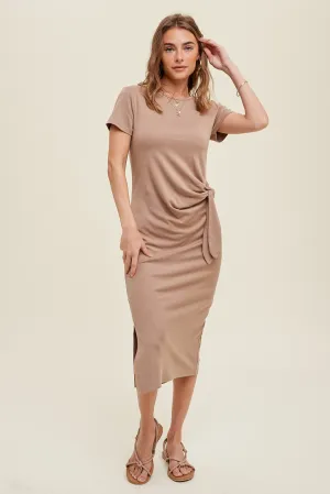 Kittie Knot Detail Midi Dress