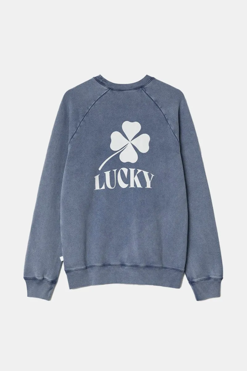 La Paz Cunha Lucky Print Sweatshirt (Blue Oceana)