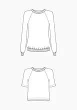 Linden Sweatshirt Pattern from Grainline Studio Sizes 0-18