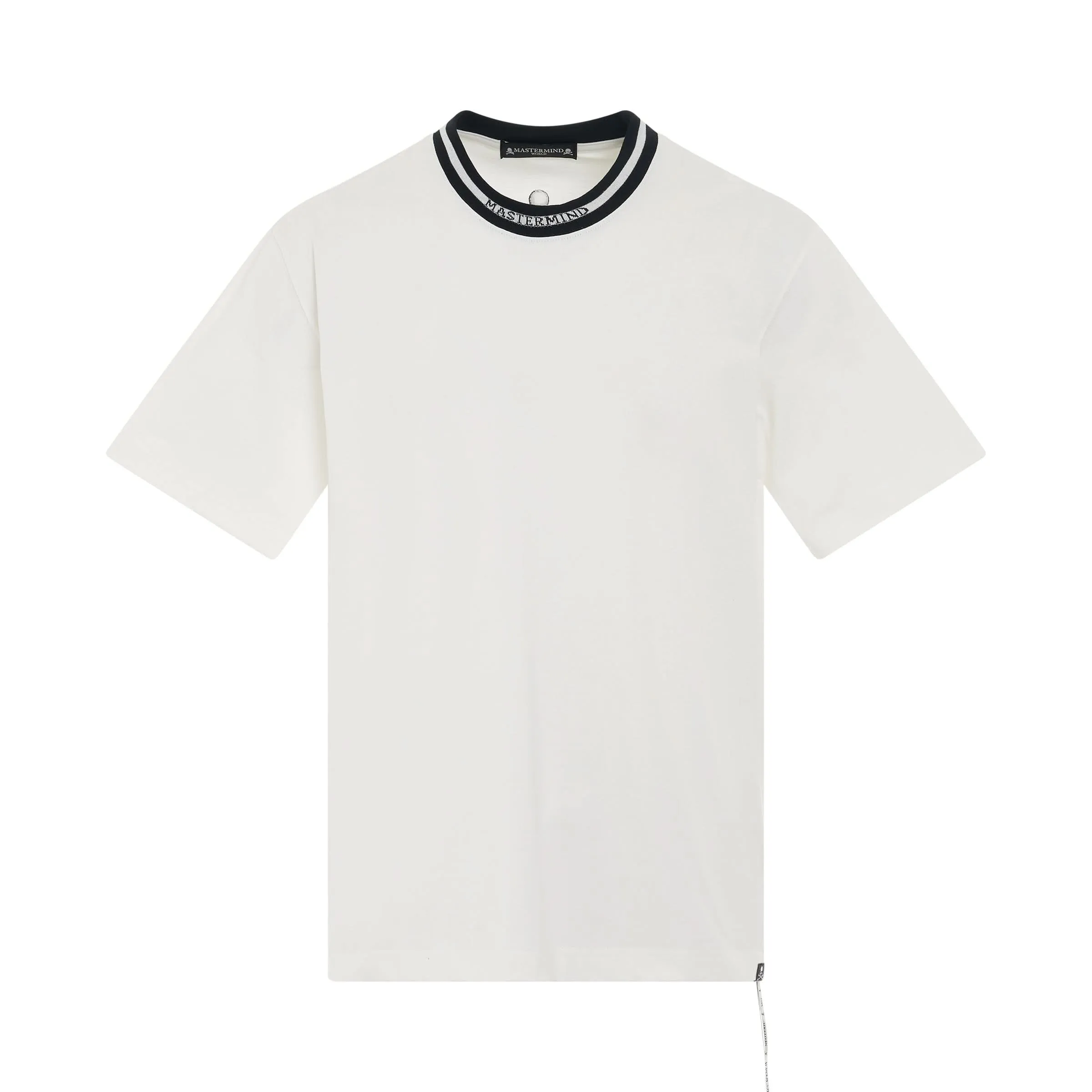 Logo Ribbed T-Shirt in White