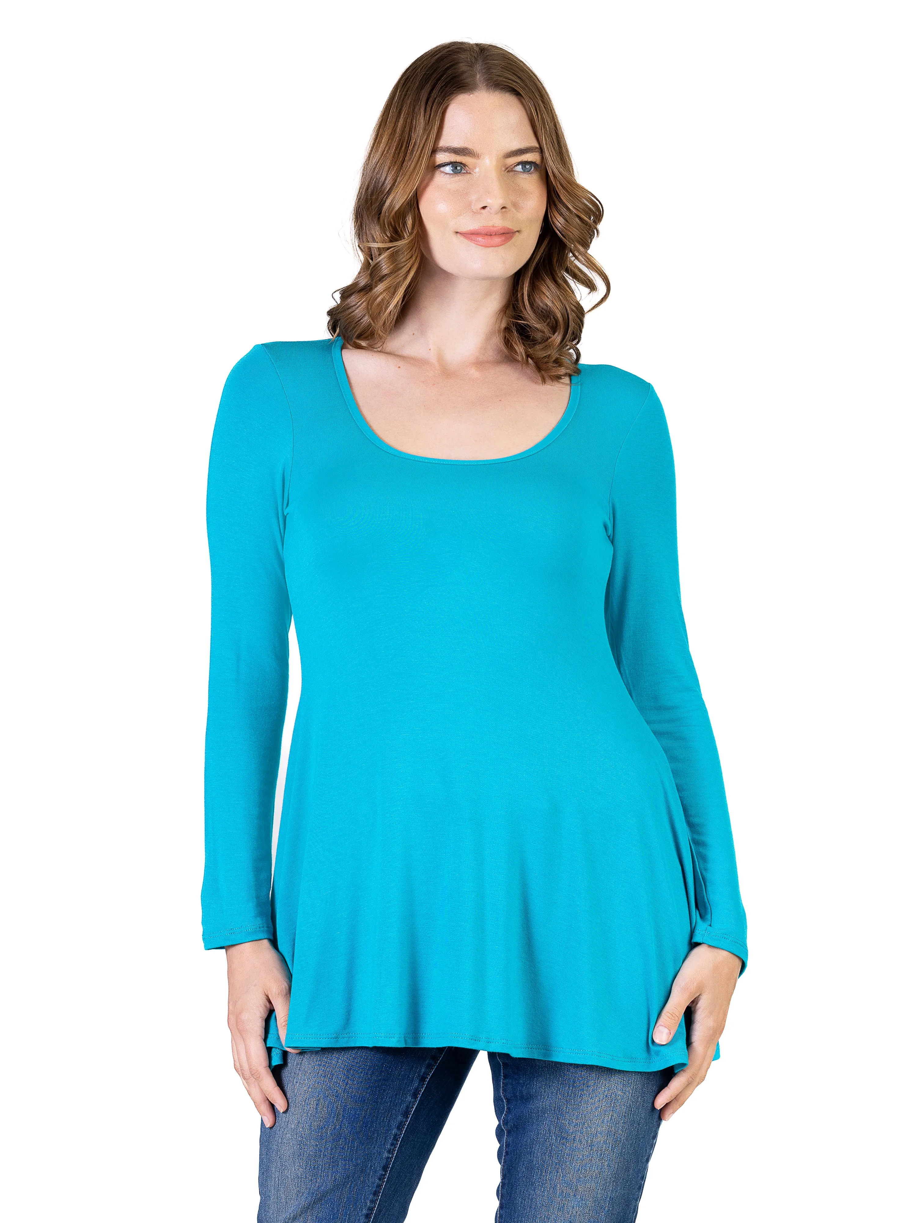 Long Sleeve Tunic Top For Women