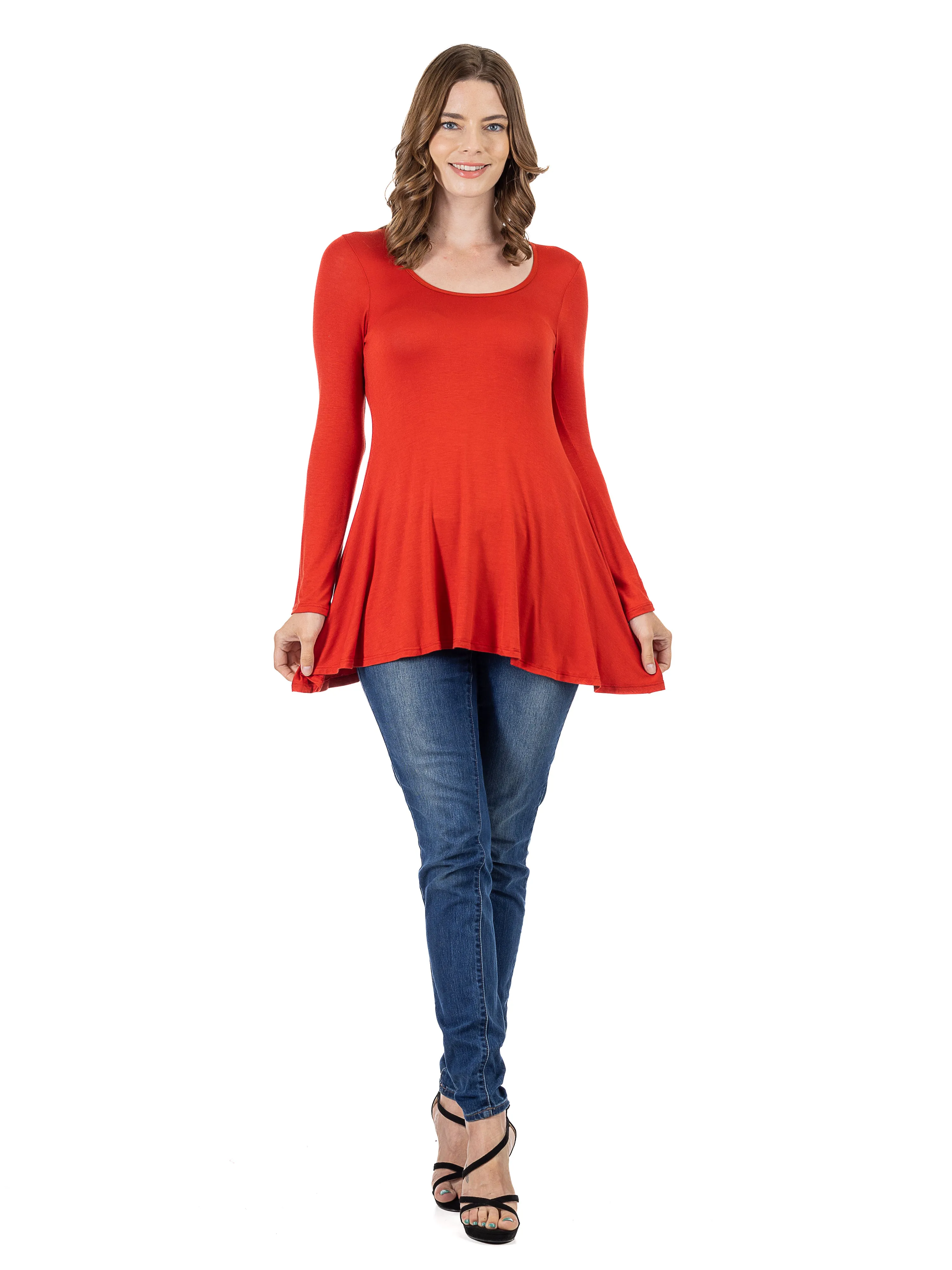 Long Sleeve Tunic Top For Women