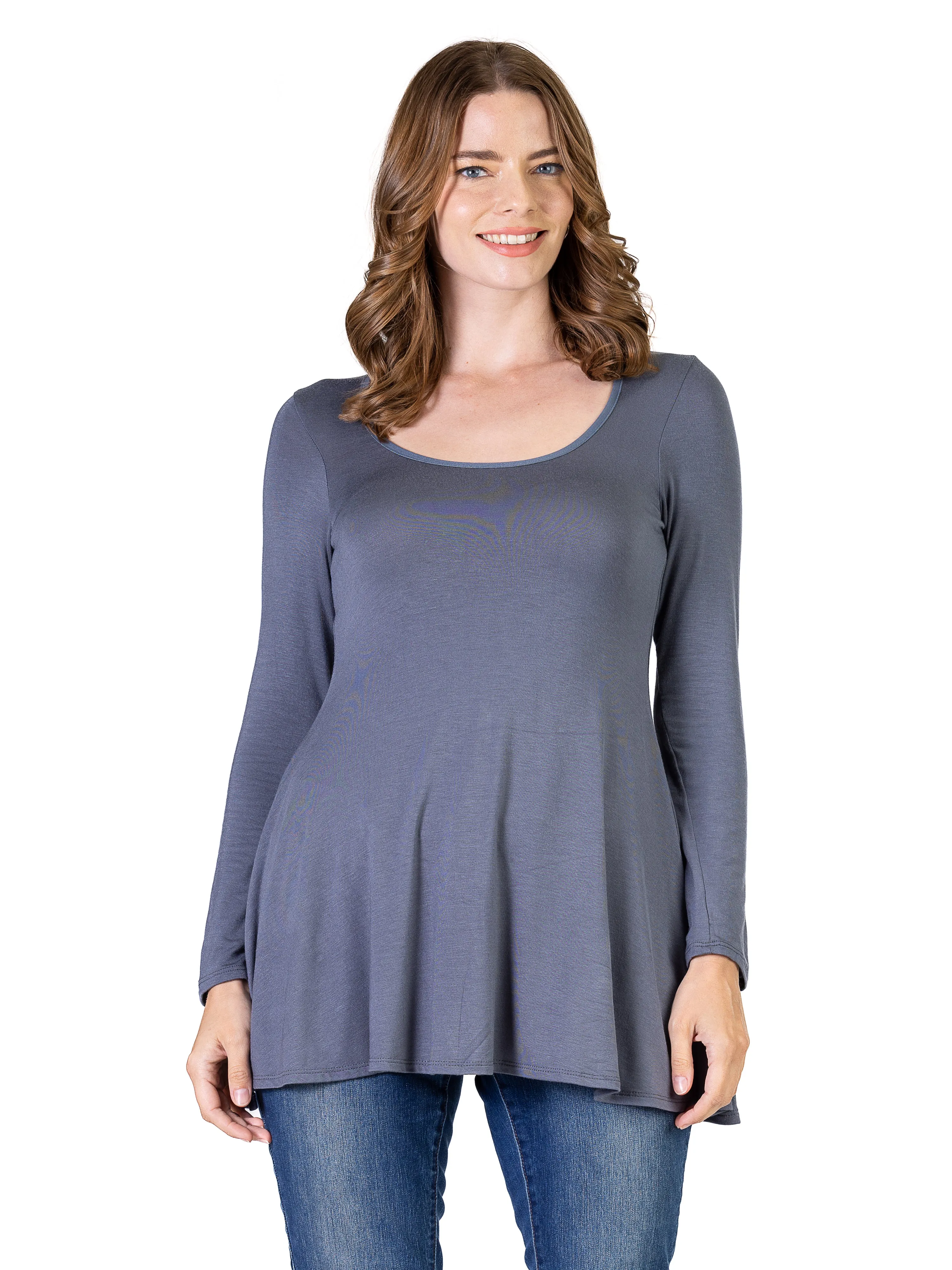 Long Sleeve Tunic Top For Women