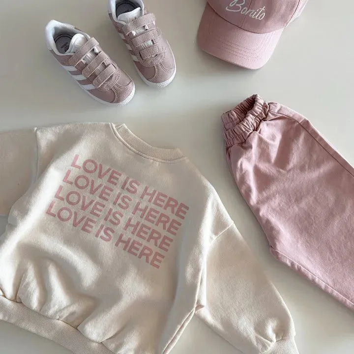 'LOVE IS HERE' Casual Sweatshirt'