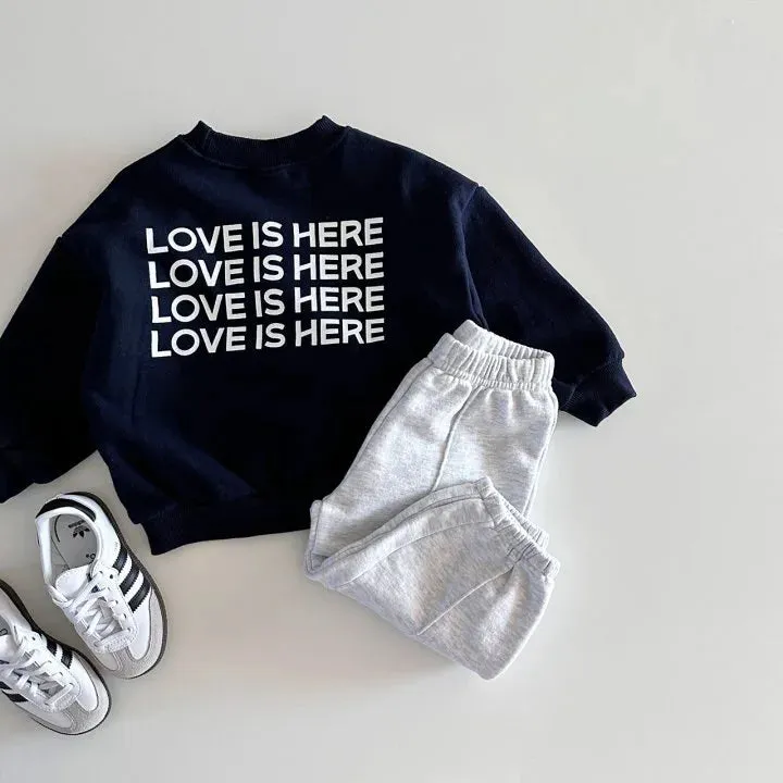 'LOVE IS HERE' Casual Sweatshirt'